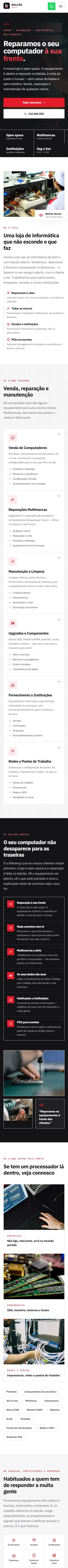 Balcão Tech — telemóvel