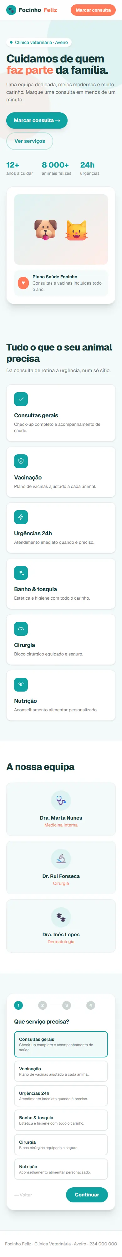 Focinho Feliz — telemóvel