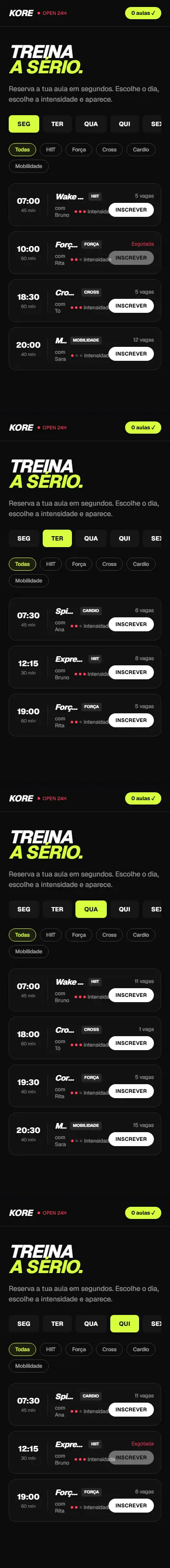 Kore Athletic — telemóvel