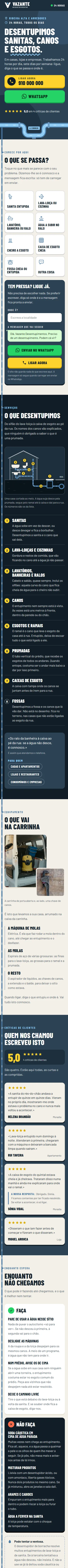 Vazante — telemóvel